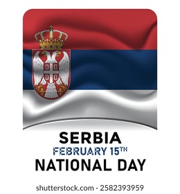 Serbia National Day Flag 15 February
