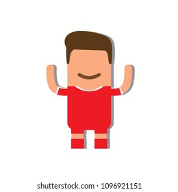 Serbia national football team icon, vector illustration design. 