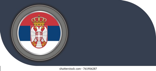 serbia vector flag illustration. eps10.
