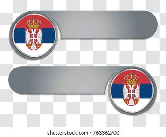 serbia vector flag illustration. vector match scoreboard illustration. eps10.