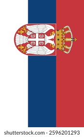 Serbia Vertical Flag, Vertical Flag Serbia