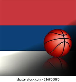 Serbian basket ball, vector 