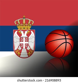 Serbian basket ball, vector 