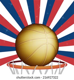 Serbian basket ball, vector 