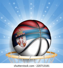 Serbian basket ball, vector 