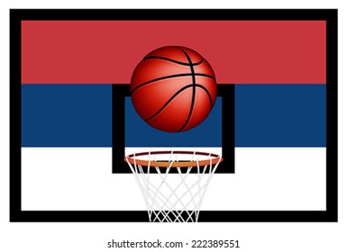 Serbian basket ball, vector 