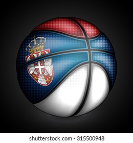 Serbian basket ball, vector 