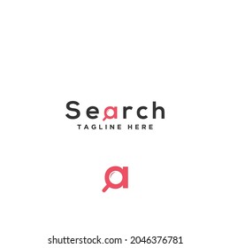 
Serch logo uses the letters A as a magnifying glass symbol