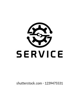 Sercice Logo Design Inspiration Stock Vector (Royalty Free) 1239475531 ...
