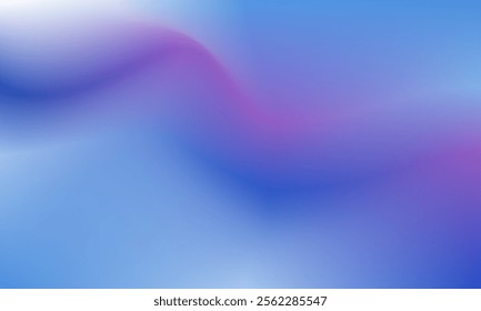 A serene abstract gradient background featuring smooth transitions of blue and purple hues, accented with a soft pink wave, evoking a sense of calm and creativity