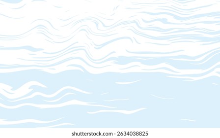 Sereno Abstrato: Luz azul e branco fluido movimento fundo textura com linhas onduladas, Ideal para projetos digitais calmos e papéis de parede modernos, fundo de recurso gráfico