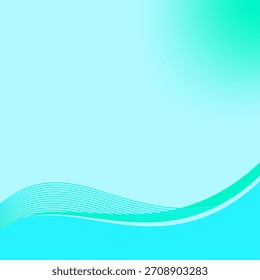 Serene Aqua Waves Diseño Abstractas