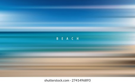 A serene and atmospheric background featuring a soft, blurred gradient inspired by a tranquil coastal shoreline. With its calming blue and sandy beige tones and smooth horizontal motion blur, this minimalist design is perfect for holiday-themed headers and seasonal marketing.