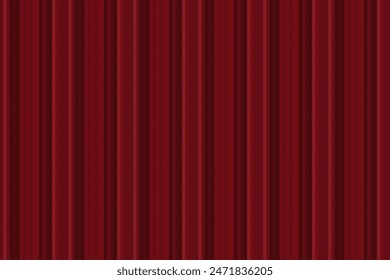 Serene background texture vertical, valentines day vector textile fabric. Collage stripe lines seamless pattern in royal maroon and red color.