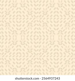 A serene beige background showcases a delicate pattern of intertwining branches and leaves.  Subtle lines create a calming, minimalist aesthetic. Perfect for prints or backgrounds.