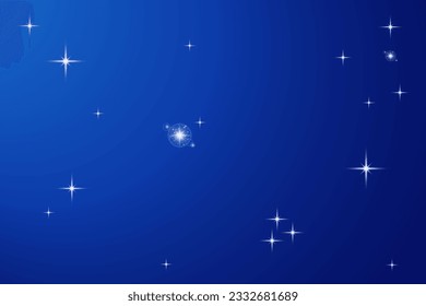 A serene blue gradient infused with sparkling stars, creating a celestial and mesmerizing atmosphere that captivates the imagination and evokes a sense of wonder