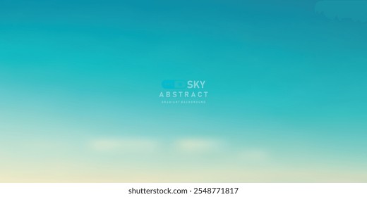 El cielo azul sereno con gradiente suave crea un fondo abstracto calmante, perfecto para proyectos de diseño que necesitan una atmósfera tranquila.