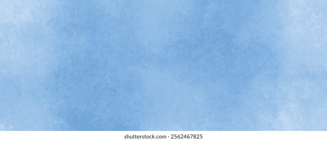 Serene Blue Watercolor Wash with Delicate Patterns, Smooth Gradients, and Cloud-Like Effects
