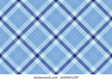 Serene blue and white plaid pattern, perfect for textile design, website backgrounds, or stationery.  This calming, geometric design evokes feelings of tranquility and order.