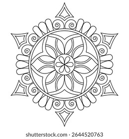 Serene Circle Bloom Expressing Garden Stillness