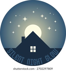 A serene design inspired by the calm of silent night This glowing tee brings peaceful vibes and quiet joy to your holiday wardrobe