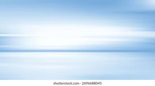 A serene, dreamy background showcases a soft gradient of light blue and white, featuring blurred lines that create a sense of movement and ethereal atmosphere, perfect for calming visuals