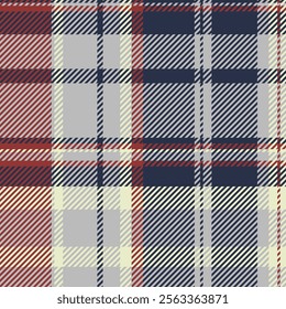 Serene fabric textile check, retro seamless tartan texture. Proud background pattern plaid vector in silver and dark colors palette.