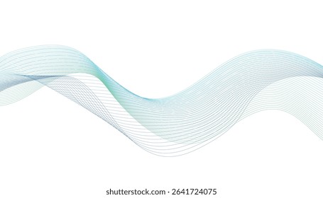 Serene and fluid background. Abstract art, cool tones.