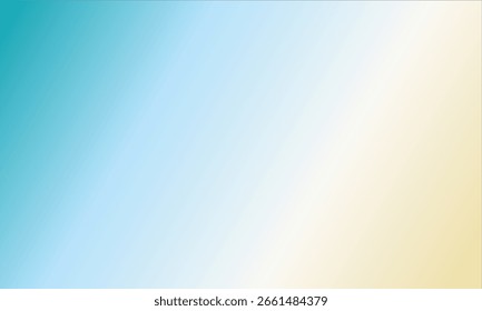 Fundo de gradiente sereno com azul aqua para amarelo pálido transição para Web Design e projetos de arte digital
