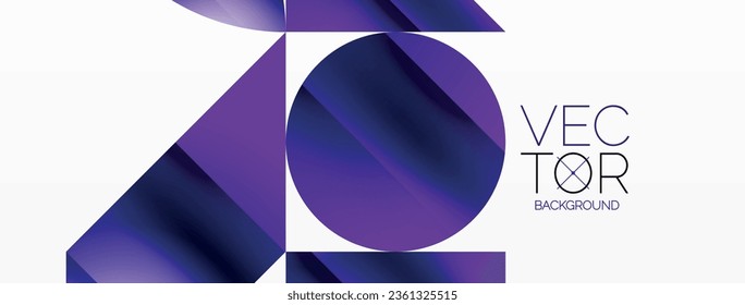 Serene gradient template. Circles and triangles mingle in minimalist perfection. Gentle fusion of forms and hues creates balanced yet captivating backdrop, embodying modern sophistication