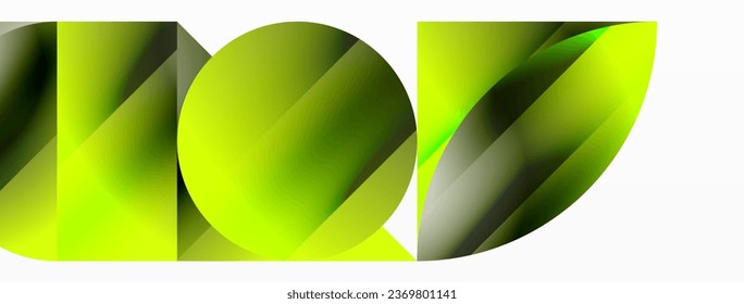 Serene gradient template. Circles and triangles mingle in minimalist perfection. Gentle fusion of forms and hues creates balanced yet captivating backdrop, embodying modern sophistication