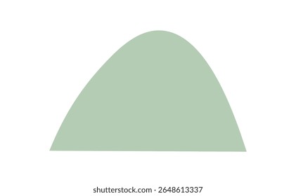 A serene green hill landscape with natural appeal. A tranquil outdoor scene showcasing a gentle hill with lush greenery. Simple representation of a peaceful nature environment, ideal for content