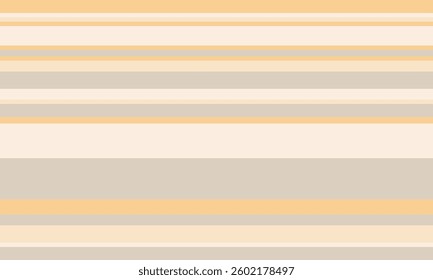 Serene horizontal stripes in calming beige and peach tones.  Perfect for backgrounds, website design, or minimalist branding. Evokes feelings of peace, warmth, and simplicity.