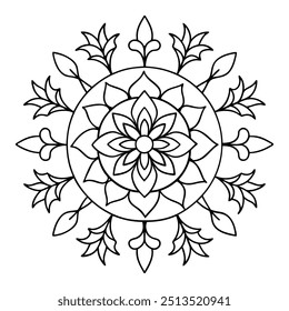 A serene line drawing featuring a lotus blossom in the middle, encircled by gentle, circular designs.