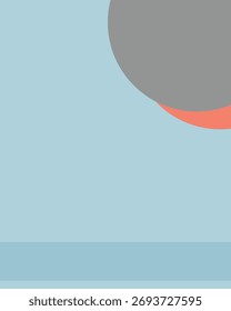 Composición Abstractas minimalista serena con Orbe celestial