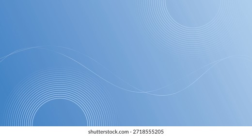 Um fundo abstrato sereno e moderno com um gradiente de tons azuis com padrões de círculo geométrico sutis e minimalistas, criando uma sensação de profundidade e calma.