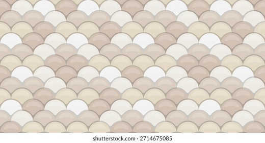 Patrón sereno de escamas neutralizadas.  Elegante y sutil, perfecto para fondos de Sitio web, texturas o diseños de impresión. Evoca calma y sofisticación.