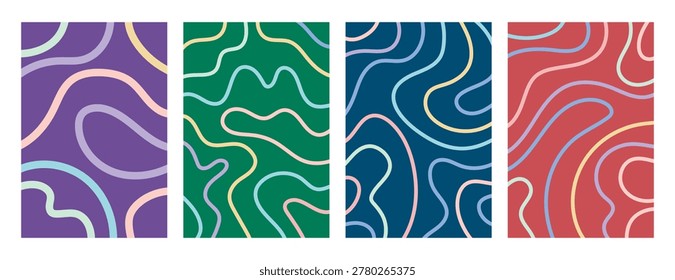Serene ocean wave visuals. Tranquil oceaninspired patterns and soothing color schemes used. Deep teal ocean waves with layered depth and calming reefinspired shapes for promotional projects