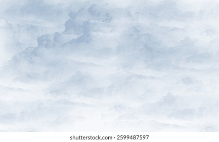 Serene Overcast Sky  Abstraction with Soft Hues