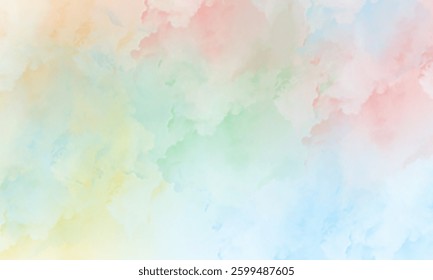 Serene Overcast Sky  Abstraction with Soft Hues