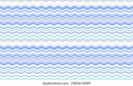 Serene pastel blue wavy stripes pattern.  Perfect for textile design, website backgrounds, or any project needing a calming, flowing aesthetic.