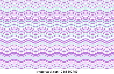 Fondo de patrón de onda pastel sereno.  Perfecto para Sitios web, empaques, textiles y más.  Este diseño calmante ofrece una textura visual suave y fluida.
