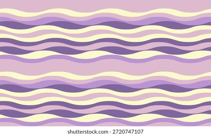 Padrão de ondas pastel sereno.  Perfeito para fundos, design de site, impressões têxteis e visuais de mídia social.