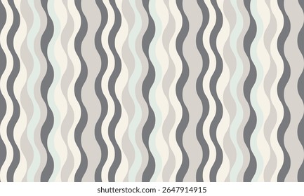 As linhas onduladas pastel serenas criam um padrão abstrato moderno e calmante. Ideal para fundos de site, projetos têxteis, ou qualquer projeto que precise de um toque suave e elegante.