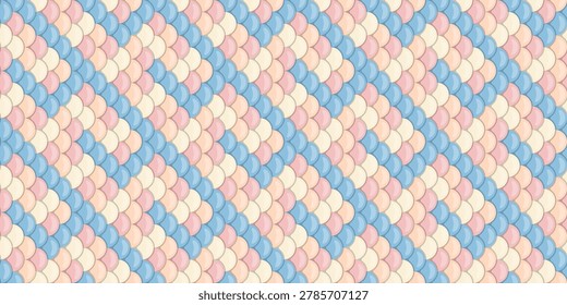 Serene pasteltoned abstract pattern.  Diagonal lines of soft pink, blue, and cream create a calming, textured effect.