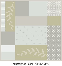 serene scarf pattern design