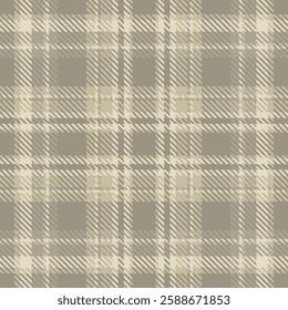 Serene seamless fabric pattern, 40s background check vector. Diamond textile texture tartan plaid in pastel and light colors palette.