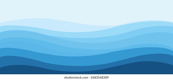 Fundo de gradiente azul suave sereno,fundo de gradiente azul sonhador com textura abstrata borrada macia mar Suave, visual, minimalista 