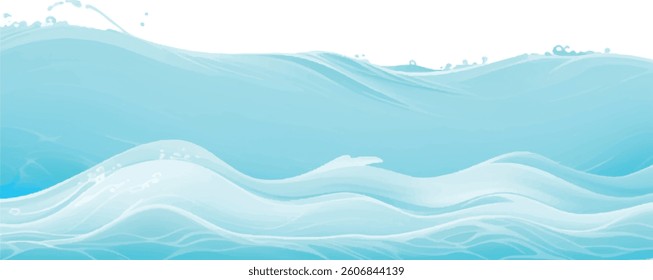 
Serene Soft Blue and Green Watercolor Ocean Wave Design, Perfect for Use as a Subtle Background in High-Quality Abstract Graphic and Artistic Visual Projects.
