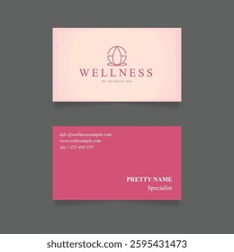 Serene Spa Wellness Business Card Design